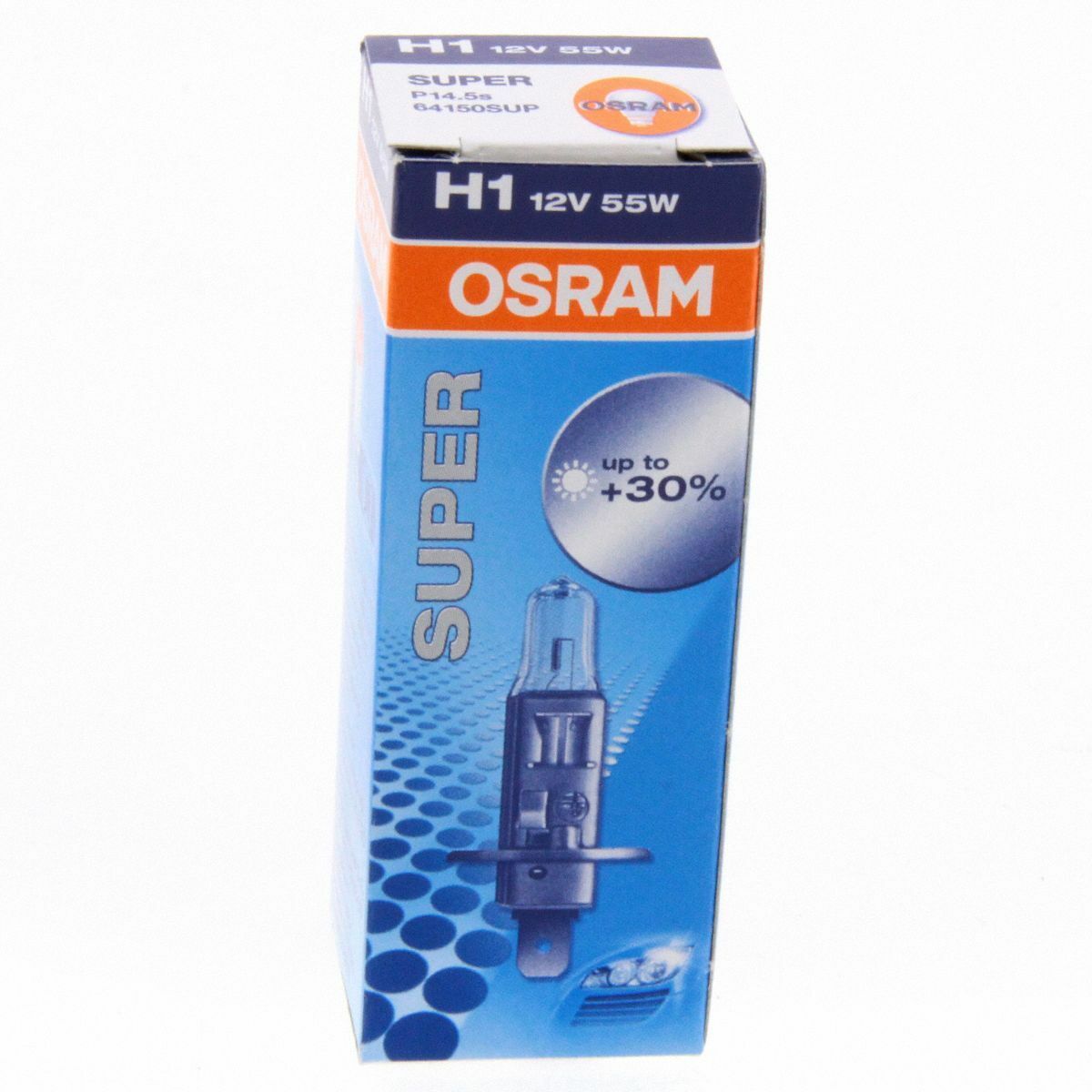2x H1 OSRAM Autolampe Super bis 30% mehr Licht Autolampe 64150SUP Set
