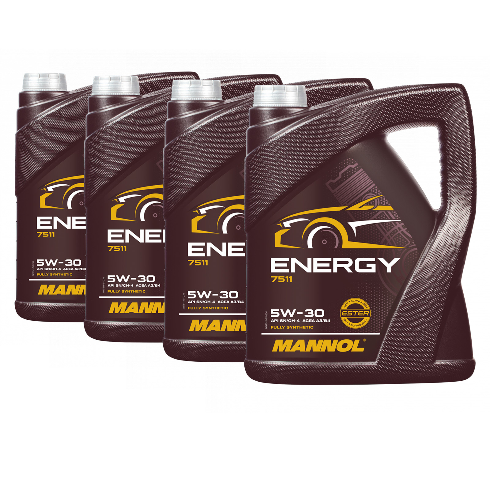 20 Liter (4x5) MANNOL Energy 5W-30 7511 API SN/CH-4 MB 229.3 passend für VW 502.00 Motoröl