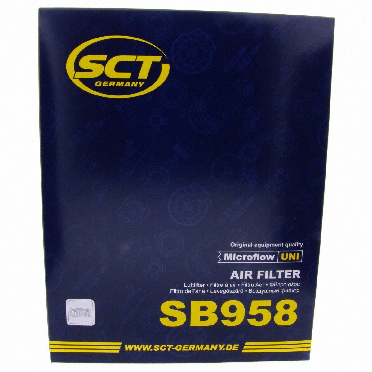 Luftfilter Fahrzeugfilter SB958 Motorluftfilter Luft Filter passend für VW SCT