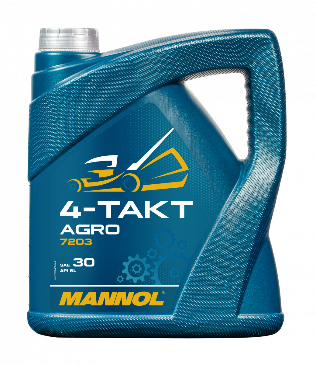 4 Liter MANNOL 4-Takt Agro 7203 SAE 30 API SL Motoröl für Gartengeräte