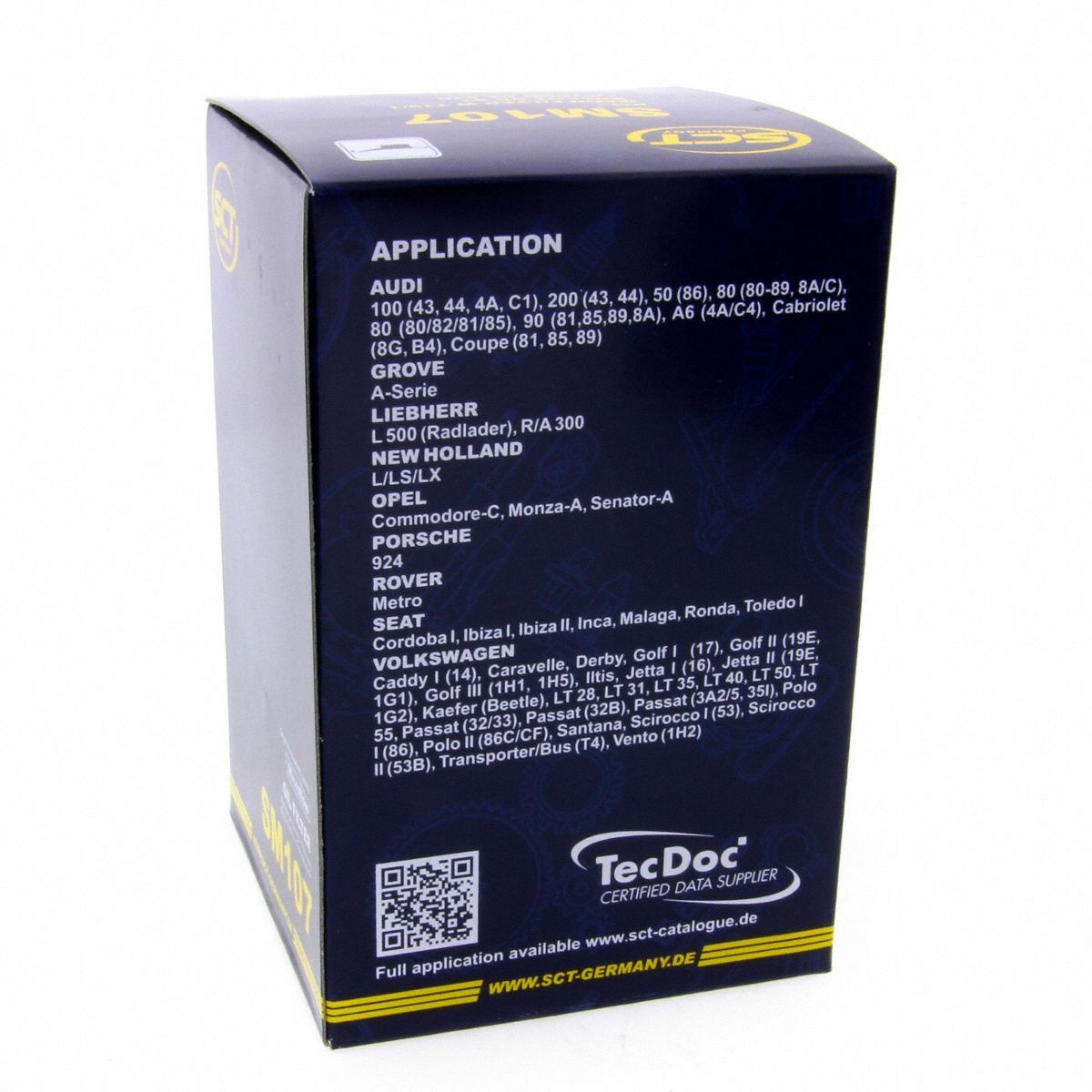 SCT Ölfilter SM107 Filter Motorfilter Servicefilter Anschraubfilter passend für Audi