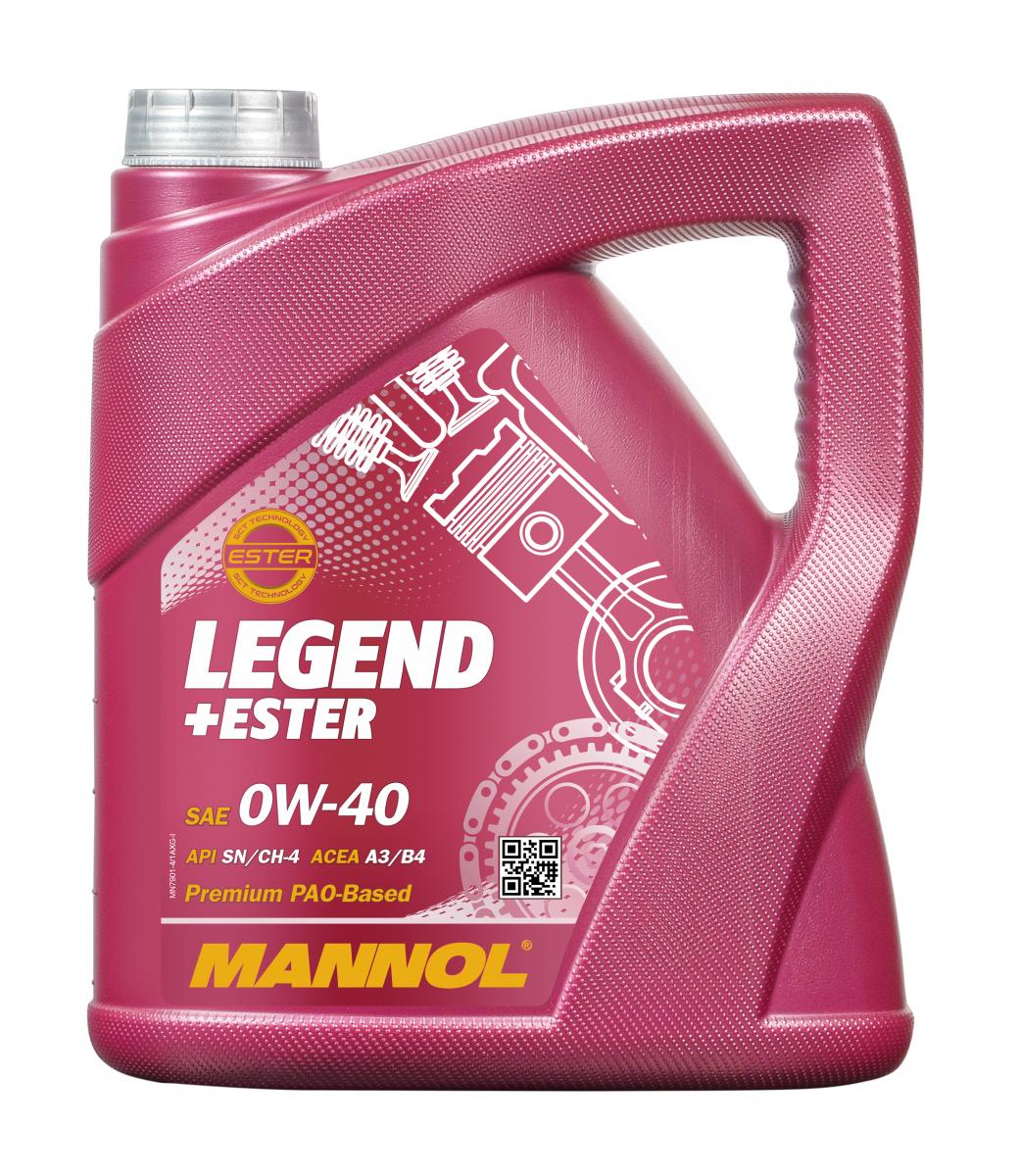 4 Liter MANNOL Legend Ester 0W-40 7901 SN/CH-4 ACEA A3/B4 Motoröl