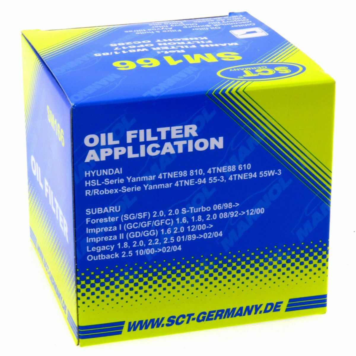 SCT Ölfilter SM166 Filter Motorfilter Servicefilter Anschraubfilter Ford Hyundai Infiniti Mazda KIA