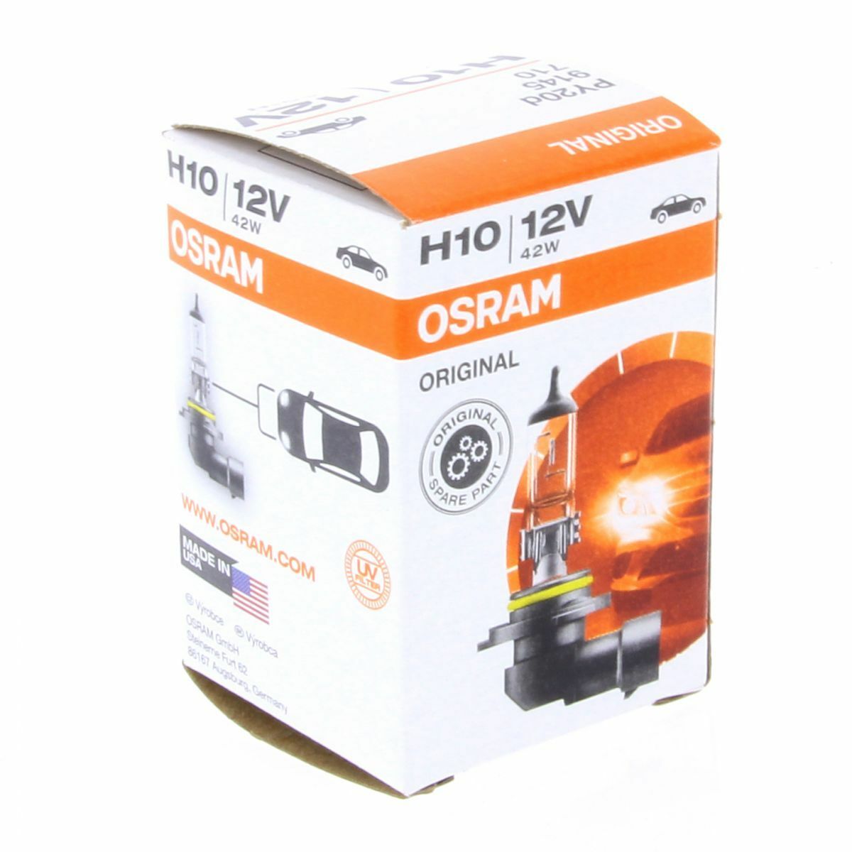 H10 OSRAM Original Line OEM 9145RD Halogenlampe Autolampe Single Box 1 Stück