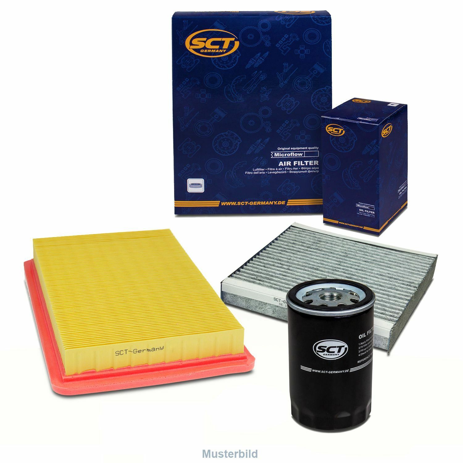 Inspektionskit Öl Luft Kombifilter f. Ford S-MAX WA6 GALAXY Mondeo IV BA7