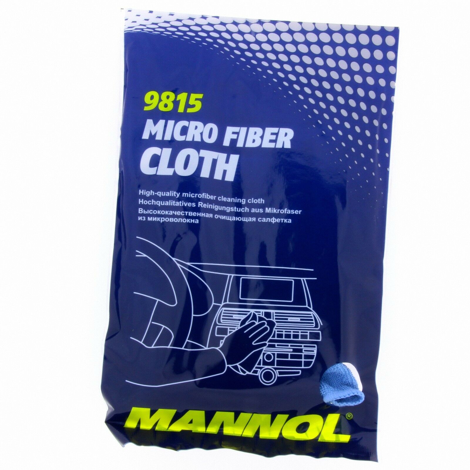 MANNOL 9815 Micro Fiber Cloth Mikrofasertuch Pflegetuch Oberfläche
