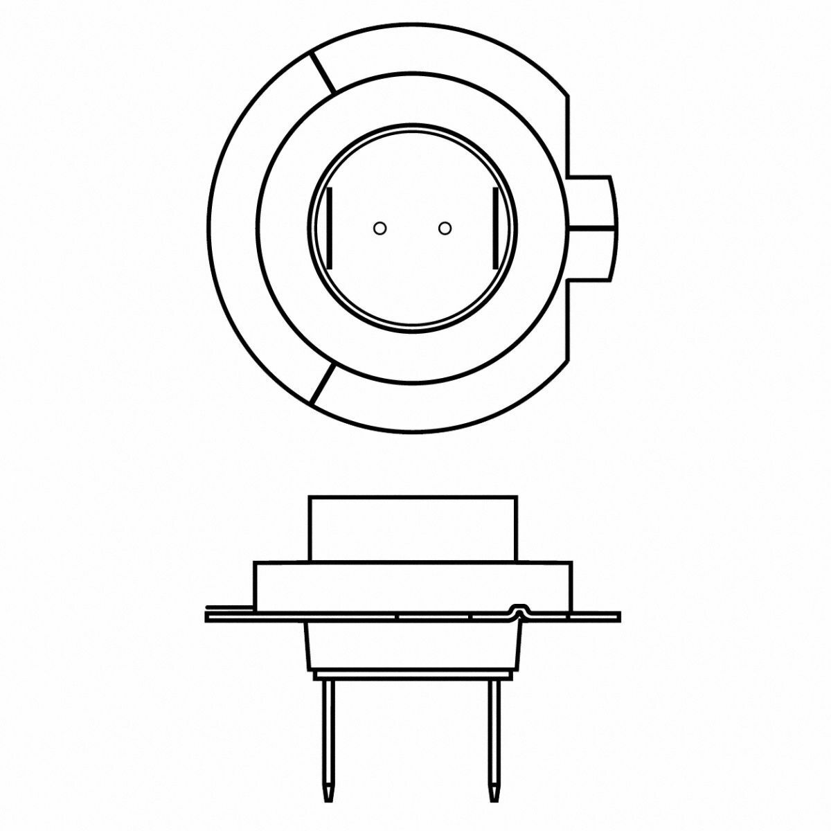 H7 Philips Vision Halogenlampe bis zu 30% mehr Licht 12972PR single 1 Stück