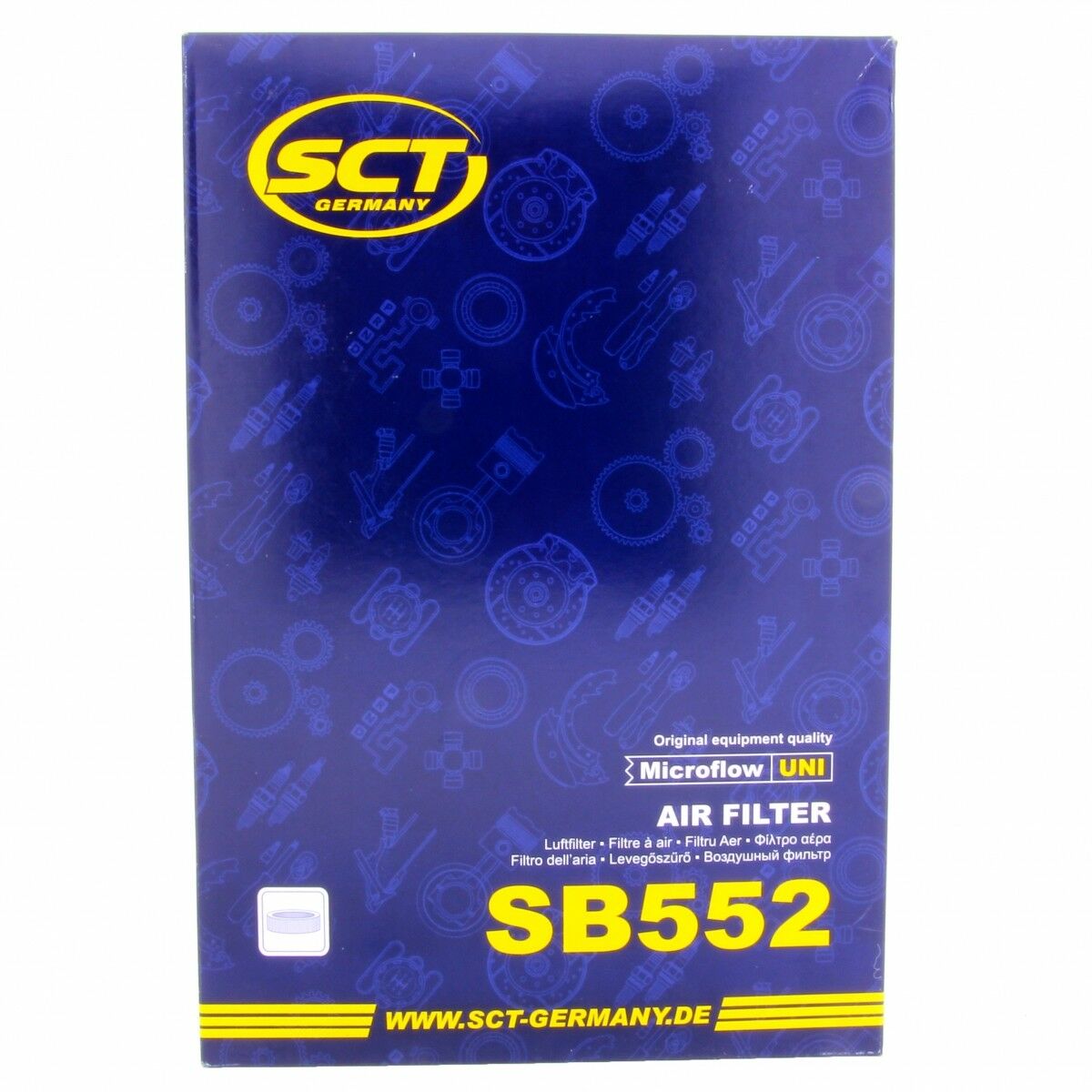 SCT Luftfilter SB552 Motorfilter Servicefilter Ersatzfilter passend für Ford Seat VW