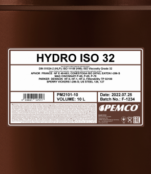 10 Liter PEMCO Hydro ISO HLP 32 Hydrauliköl Öl Hebebühne DIN 51524/2 VDMA2431