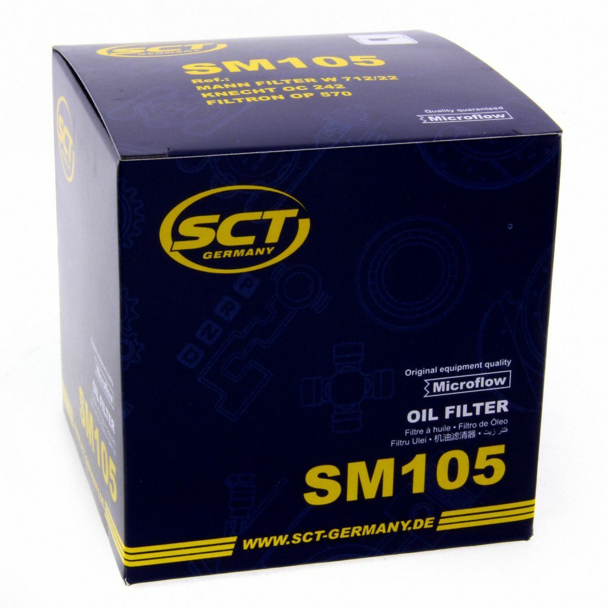 SCT Ölfilter SM105 Filter Motorfilter Servicefilter Anschraubfilter Chevrolet Daewoo passend für Opel