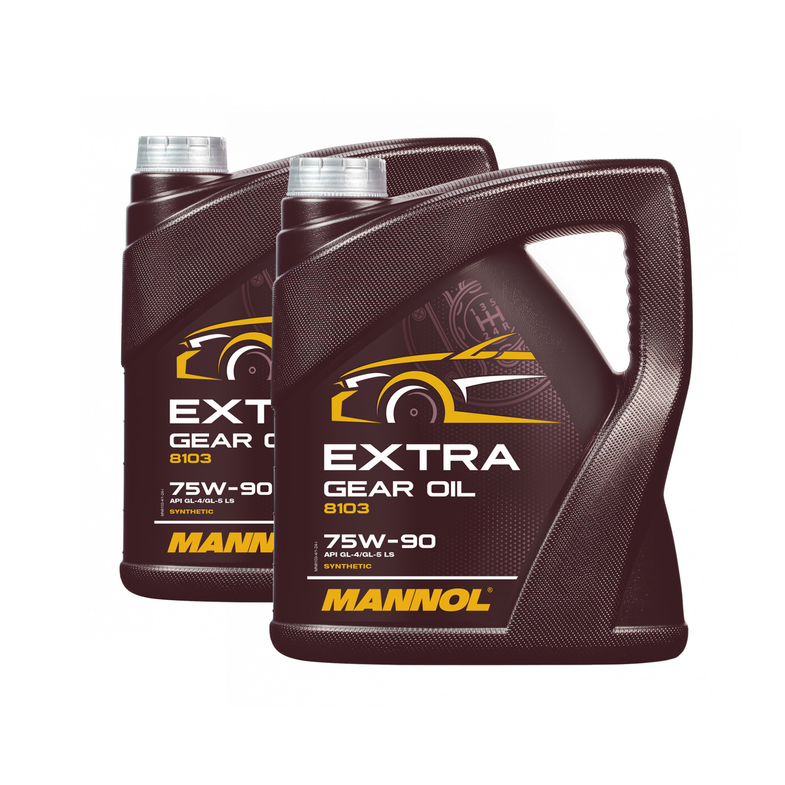 8 Liter (2x4) MANNOL Extra Getriebeöl 75W-90 API GL-4/GL-5 LS MN8103