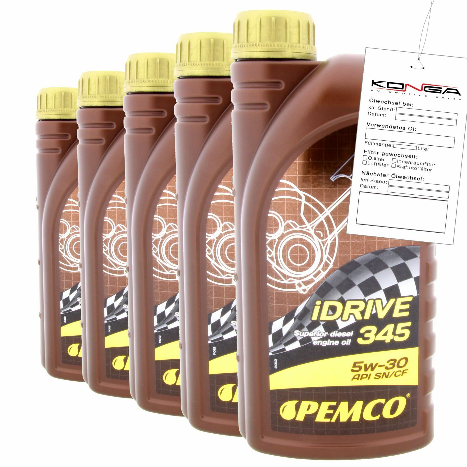 5 Liter PEMCO SAE 5W-30 iDrive 345 Motoröl Motorenöl Schmierung