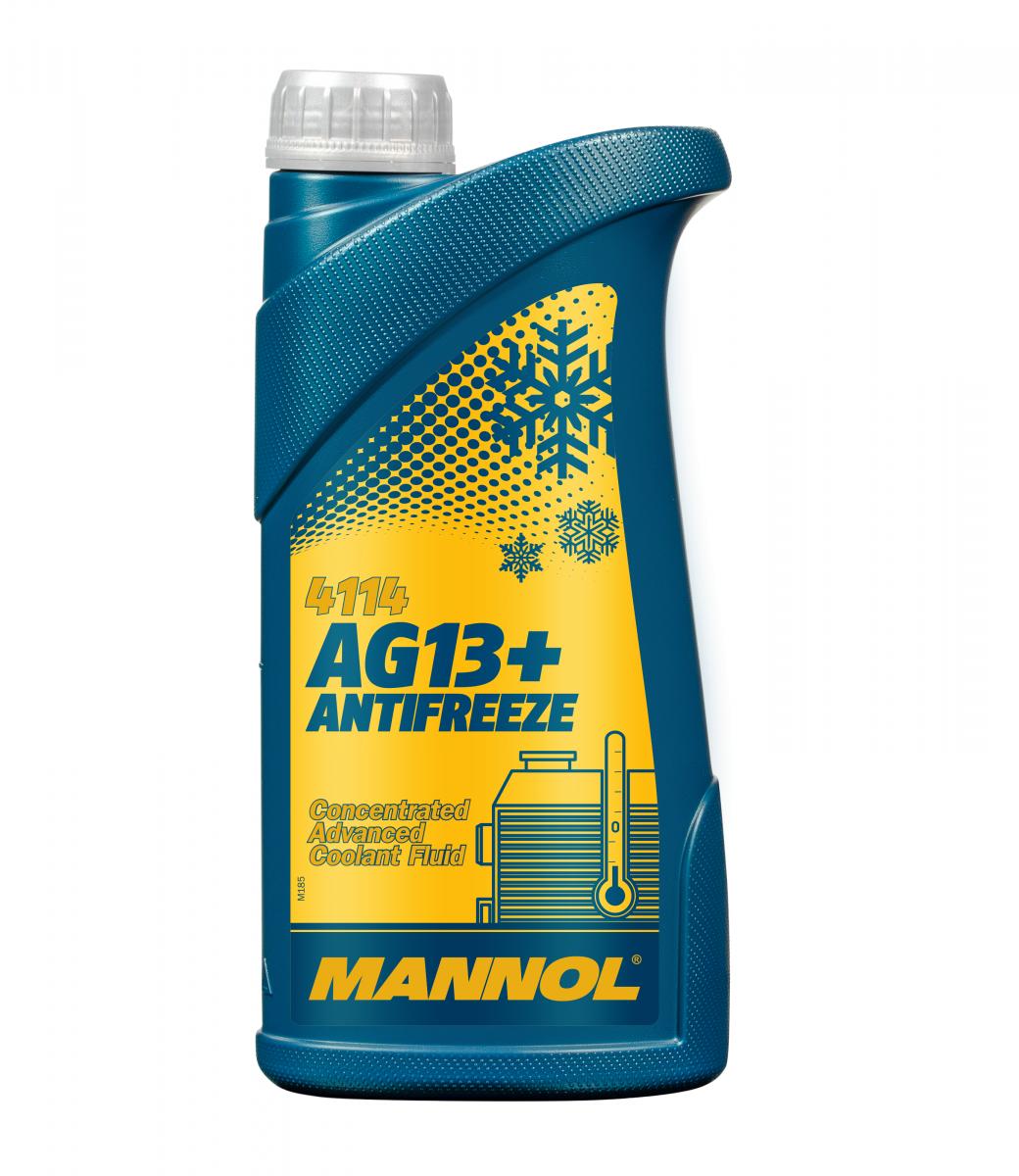 1 Liter MANNOL AG13+ Kühlflüssigkeit Advanced Antifreeze Konzentrat gelb G13+