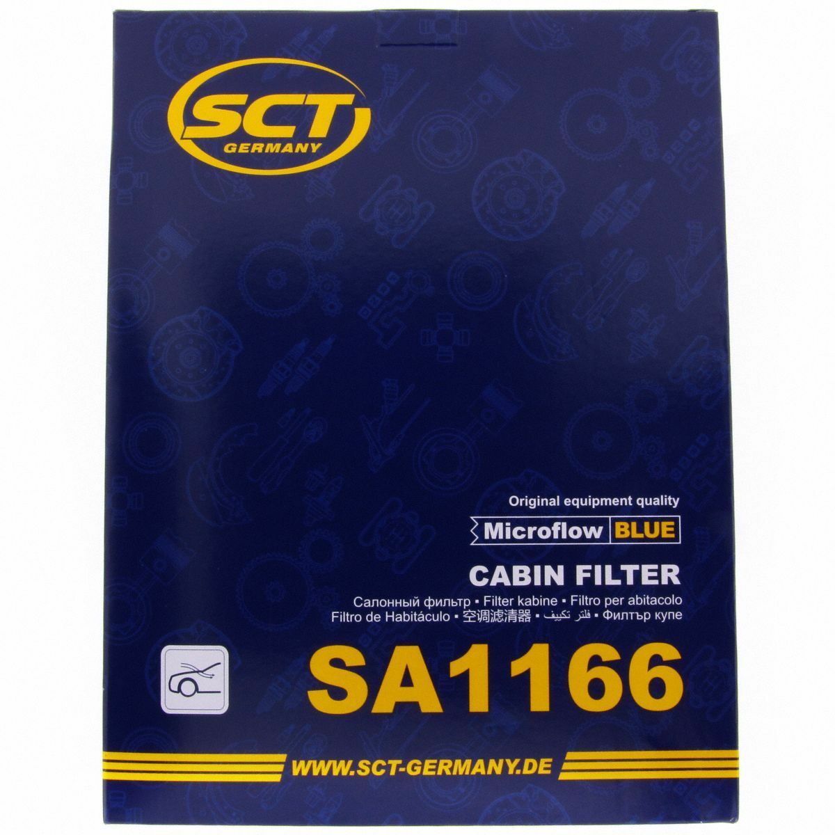 SCT Innenraumfilter Luftfilter SA 1166 Pollenfilter Luft Filter Audi Skoda Seat VW 