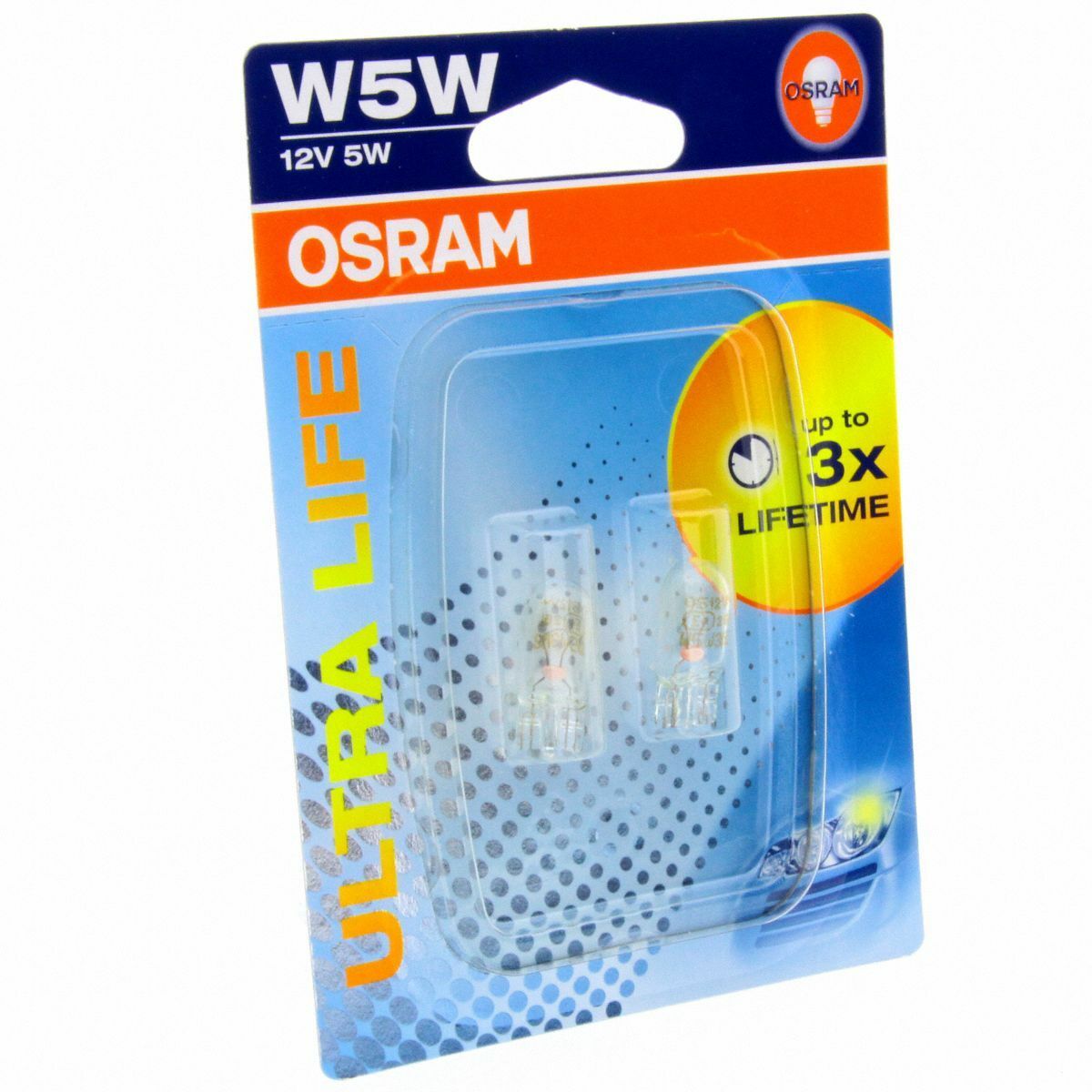 W5W OSRAM Ultra Life 3x Longlife Autolampen 2825ULT-02B DUO Set Blister 2 Stück