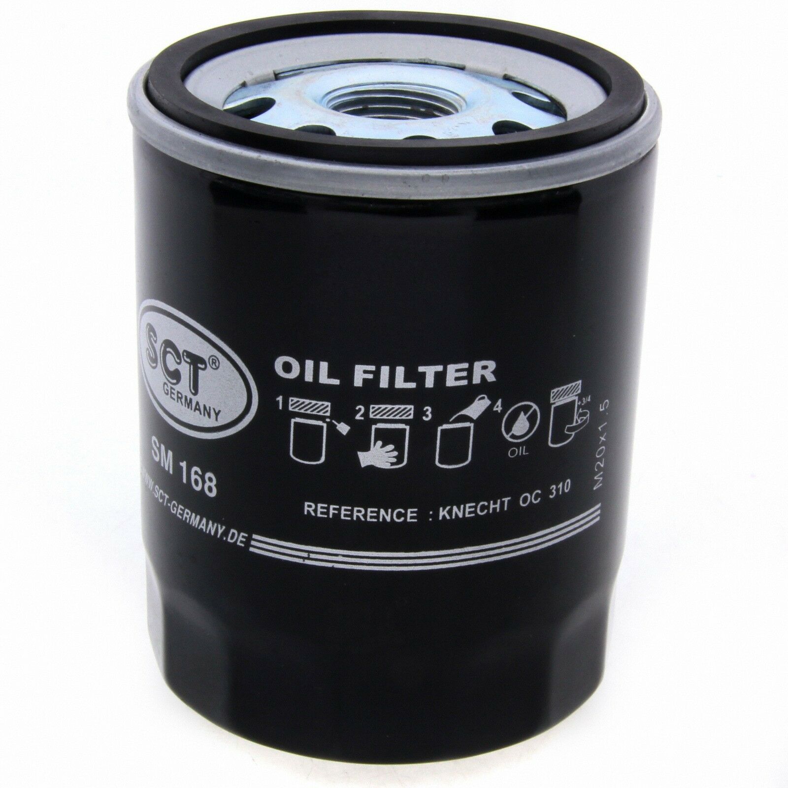 SCT Ölfilter SM168 Anschraubfilter passend für Alfa Romeo Citroën Fiat Smart Lancia