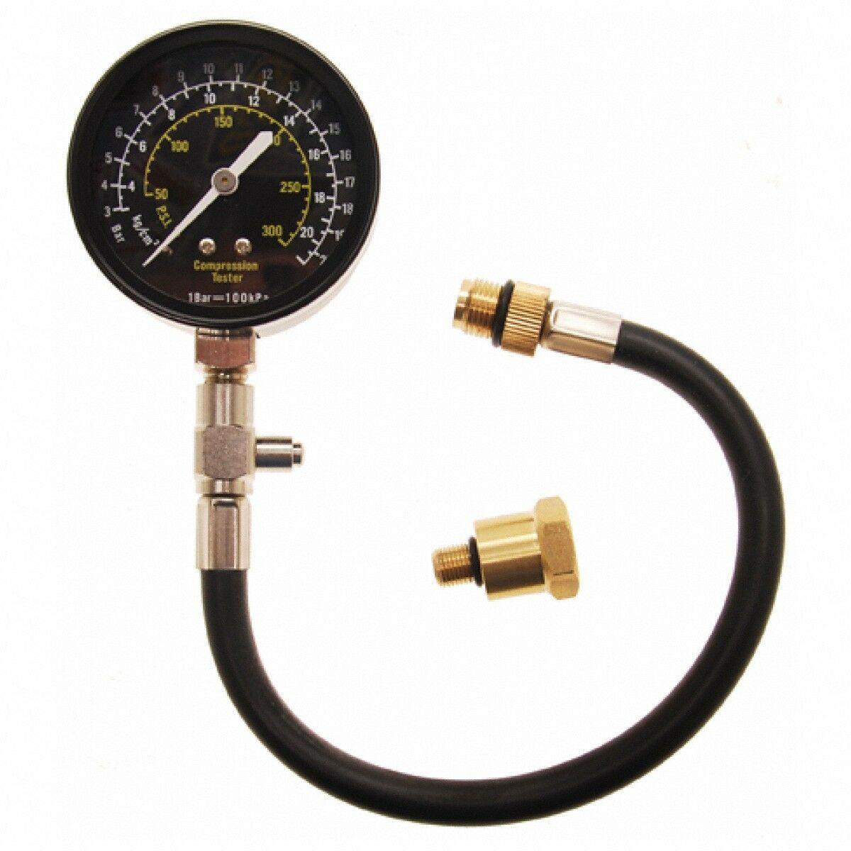 Kompressionstester, 10 + 14 mm Adapter BGS Germany Werkzeuge und Ersatz