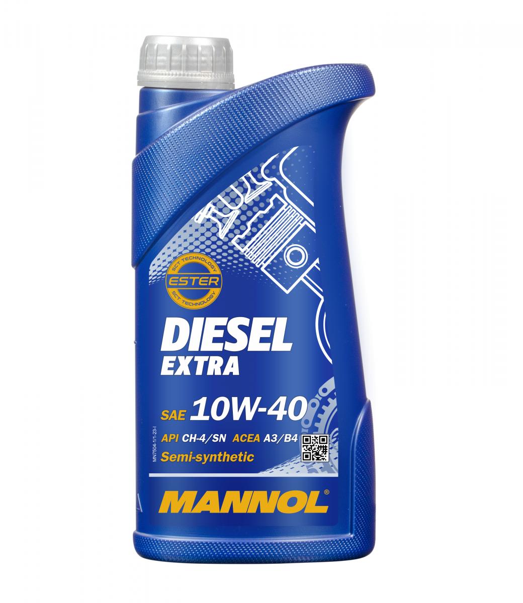 5 Liter (5x1) MANNOL Diesel Extra 10W-40 API CH-4 SL Motoröl 10W40 4036021101156