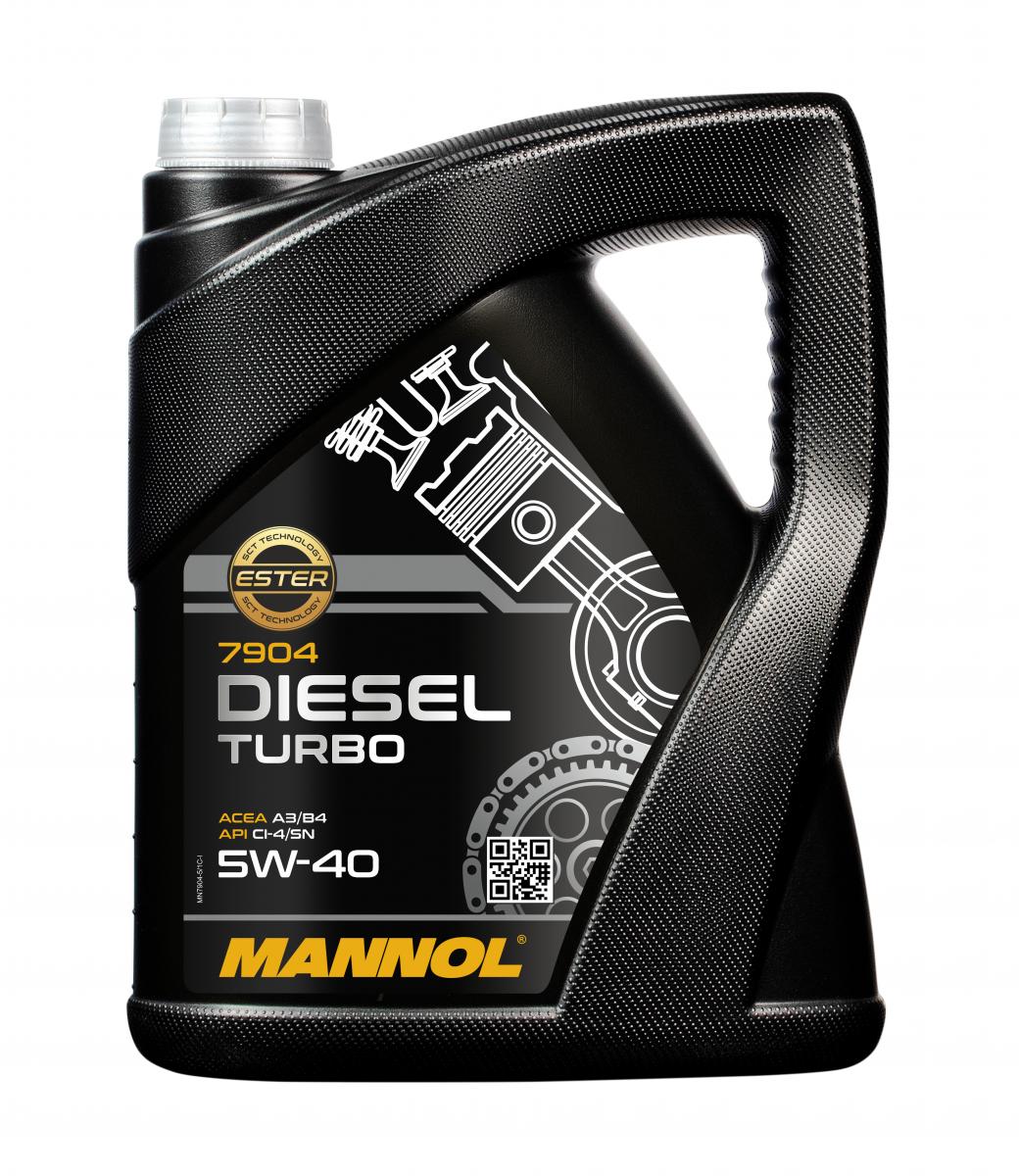 20 Liter (4x5) MANNOL Diesel Turbo 5W-40 API CI-4/SN Motoröl 5W40 4036021505107