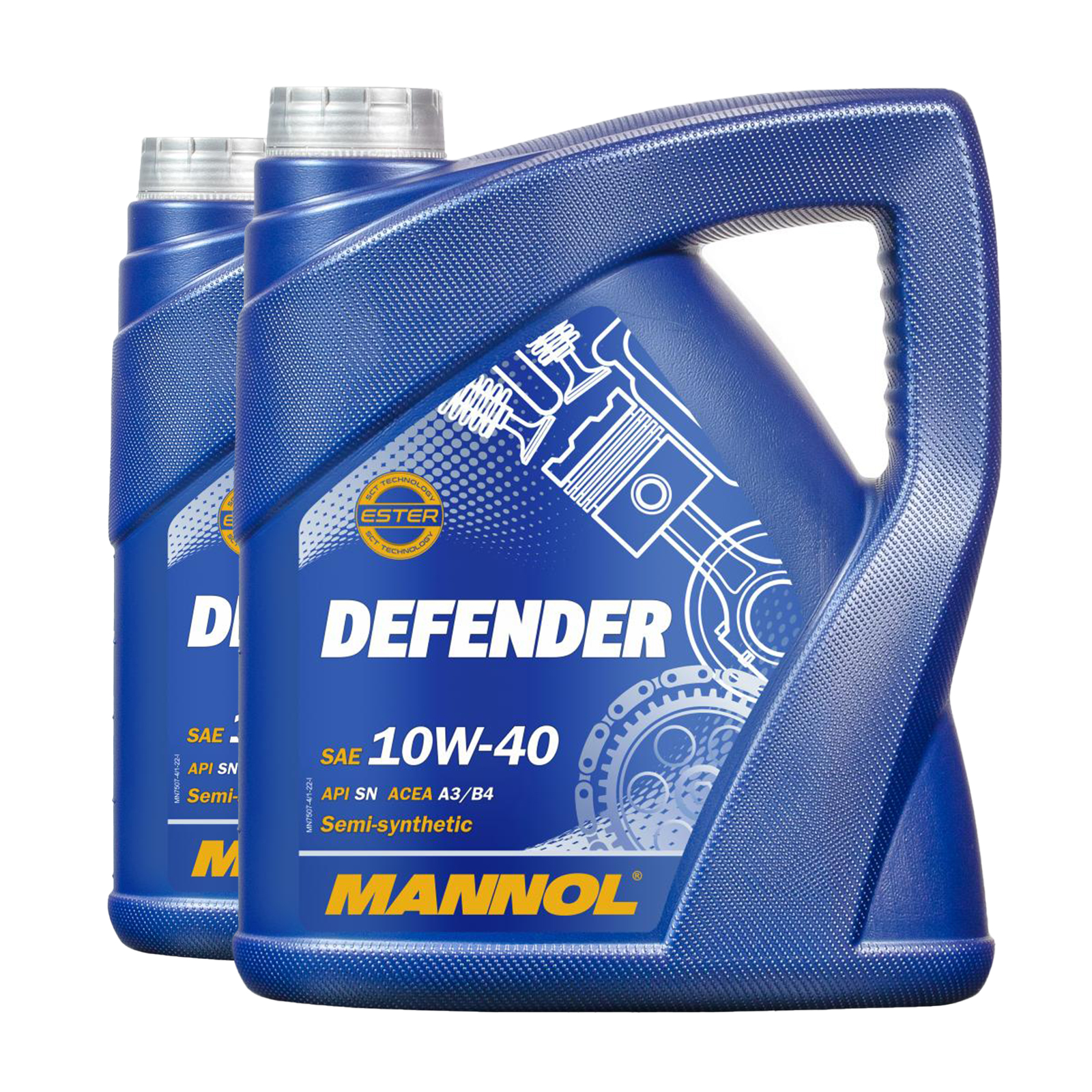 8 Liter (2x4) MANNOL 7507 Motoröl Defender 10W-40 VW 505.00 MB 229.1 ACEA A3/B4 API SN