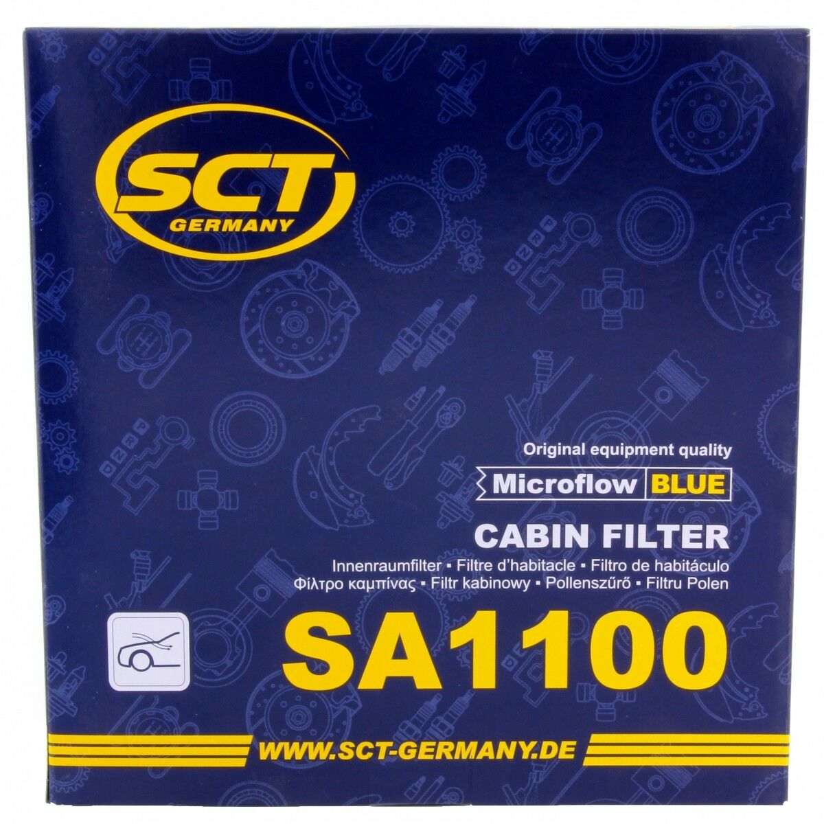SCT Innenraumfilter Luftfilter SA1100 Pollenfilter Luft Filter Citroën Peugeot