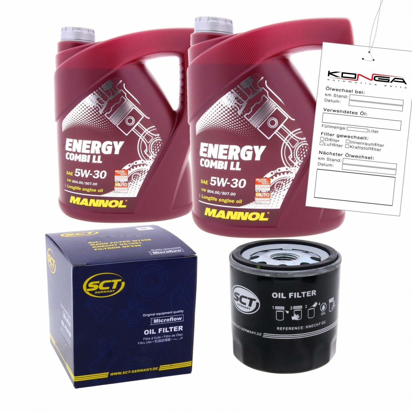 Inspektionskit MANNOL Combi LL 5W-30 für Audi V8 3.6 Quattro