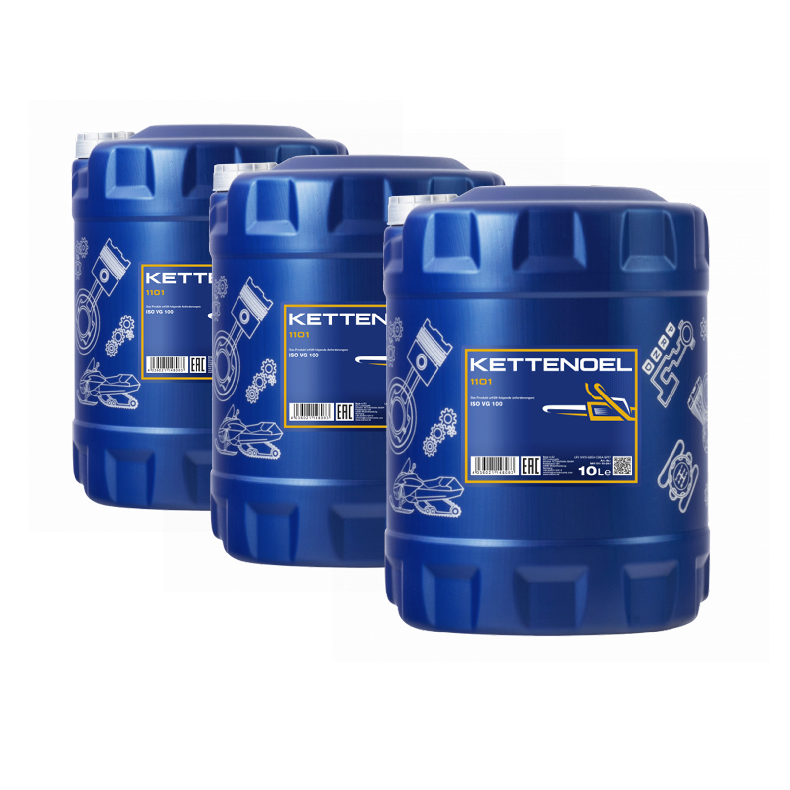 30 Liter (3x10) MANNOL Chain Saw Oil Kettenöl mineralisches Sägekettenhaftöl Motorsäge