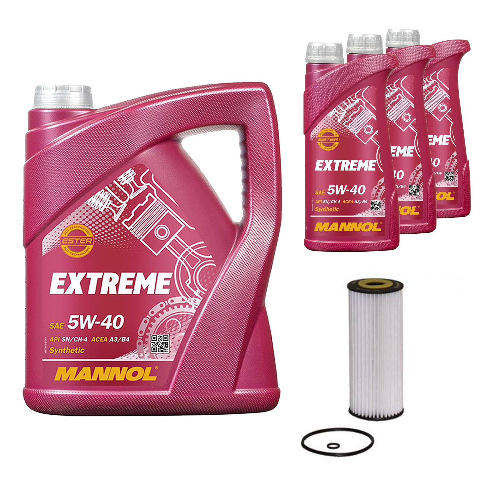 Inspektionskit MANNOL Extreme 5W-40 für Vw Lt 28-35 Ii Bus 2.5 Sdi Tdi 28-46