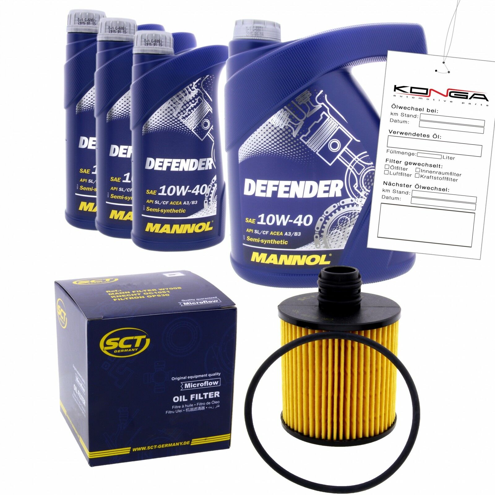 Inspektionskit MANNOL Defender 10W-40 passend für Mercedes-Benz S 400 Hybrid E 280 320
