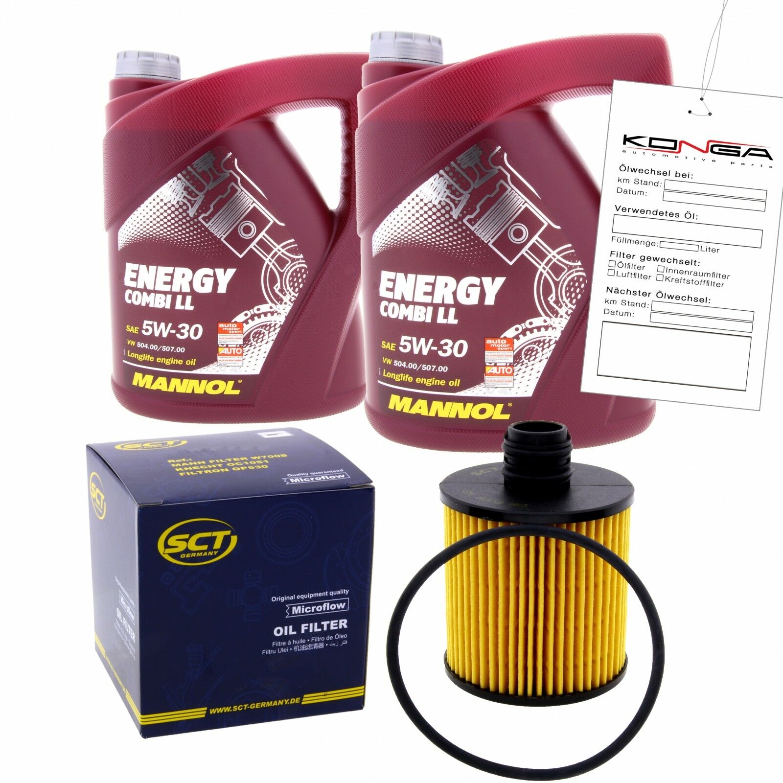 Inspektionskit Serviceset MANNOL Combi LL 5W-30 für Bmw 7er 745d