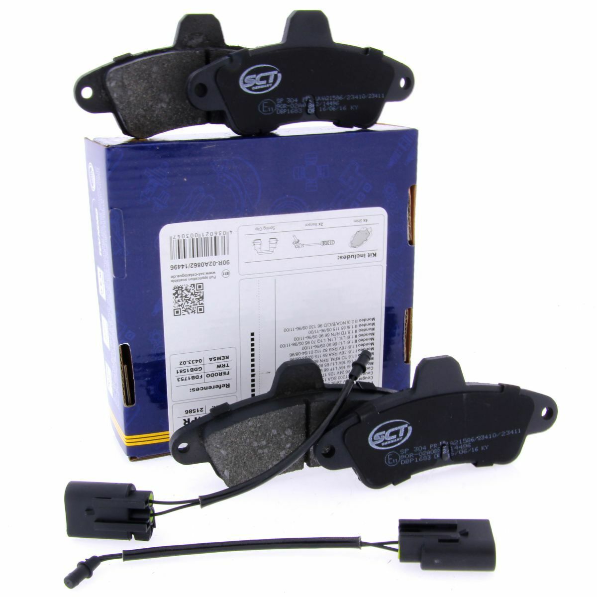 *** SCT Bremsbeläge SP304PR Bremsklötze Bremsbelagsatz passend für Ford Bremsen Satz hinten