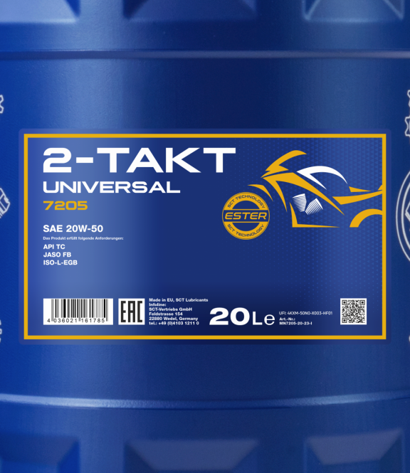 20 Liter MANNOL 2-Takt Universal 7205 API TC JASO FB Motoröl Motorradöl