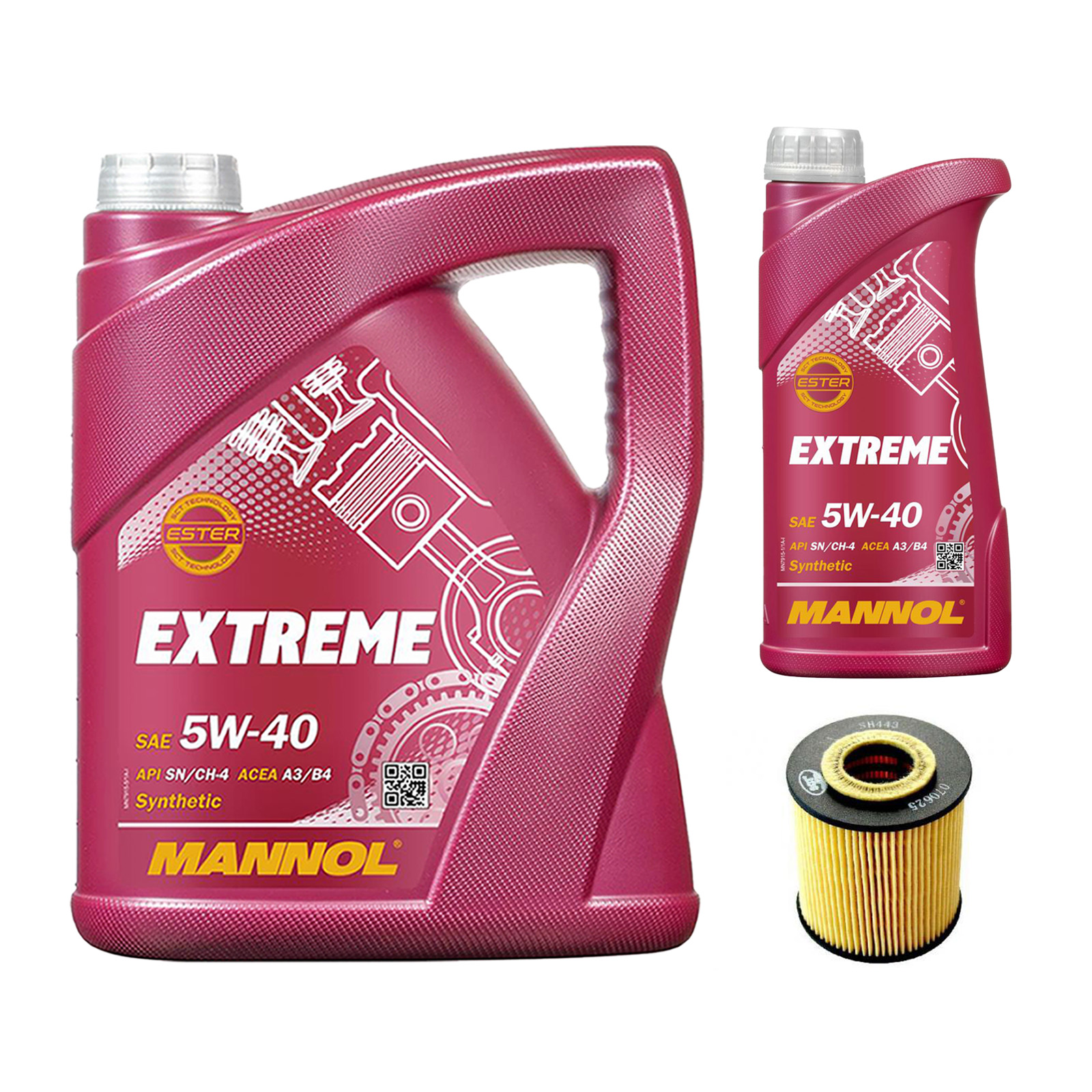 Inspektionskit MANNOL Extreme 5W-40 für Volvo S70 2.4 V70 I 2.5 Turbo Awd C70