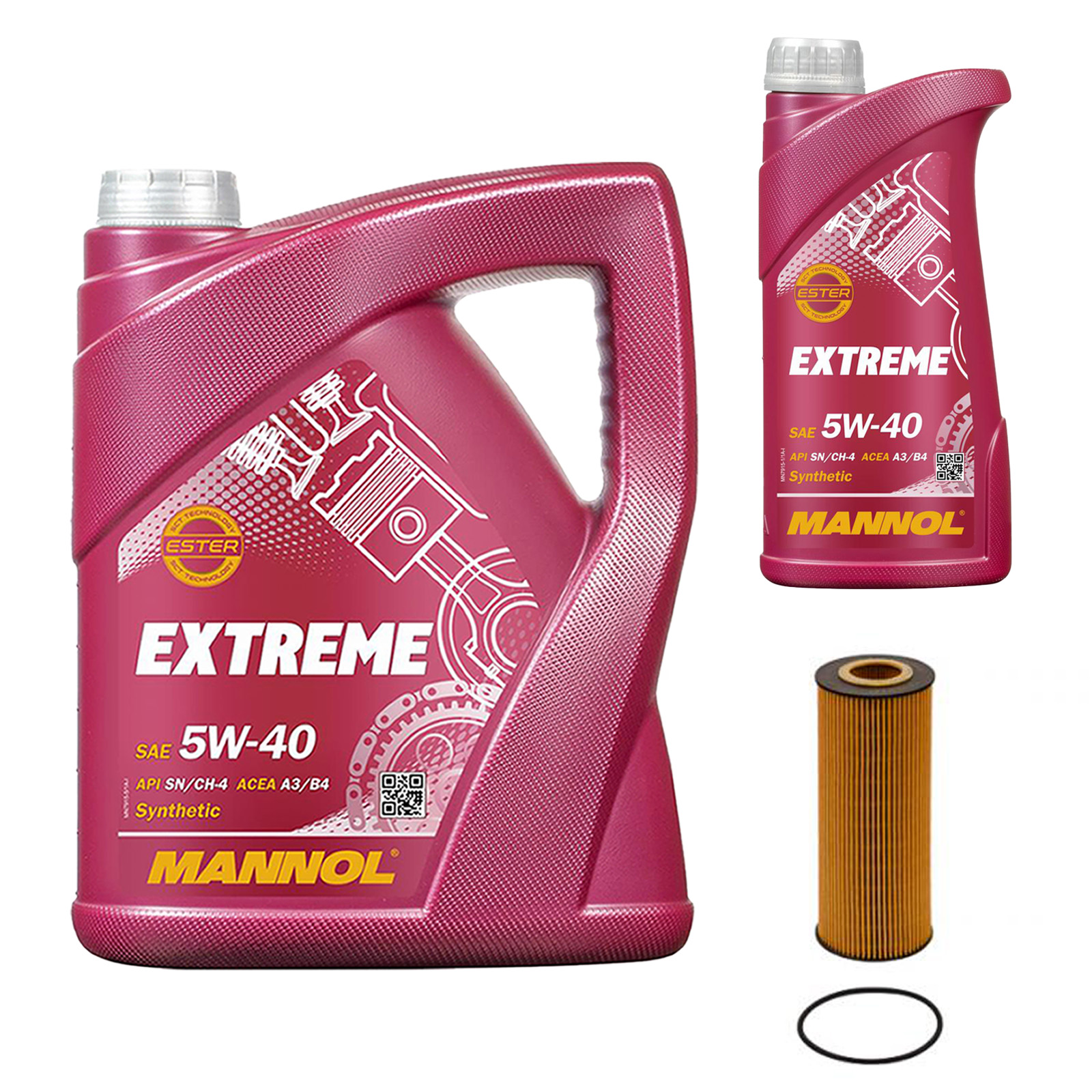 Inspektionskit MANNOL Extreme 5W-40 passend für VW Passat 2.5 TDI Syncro 4Motion