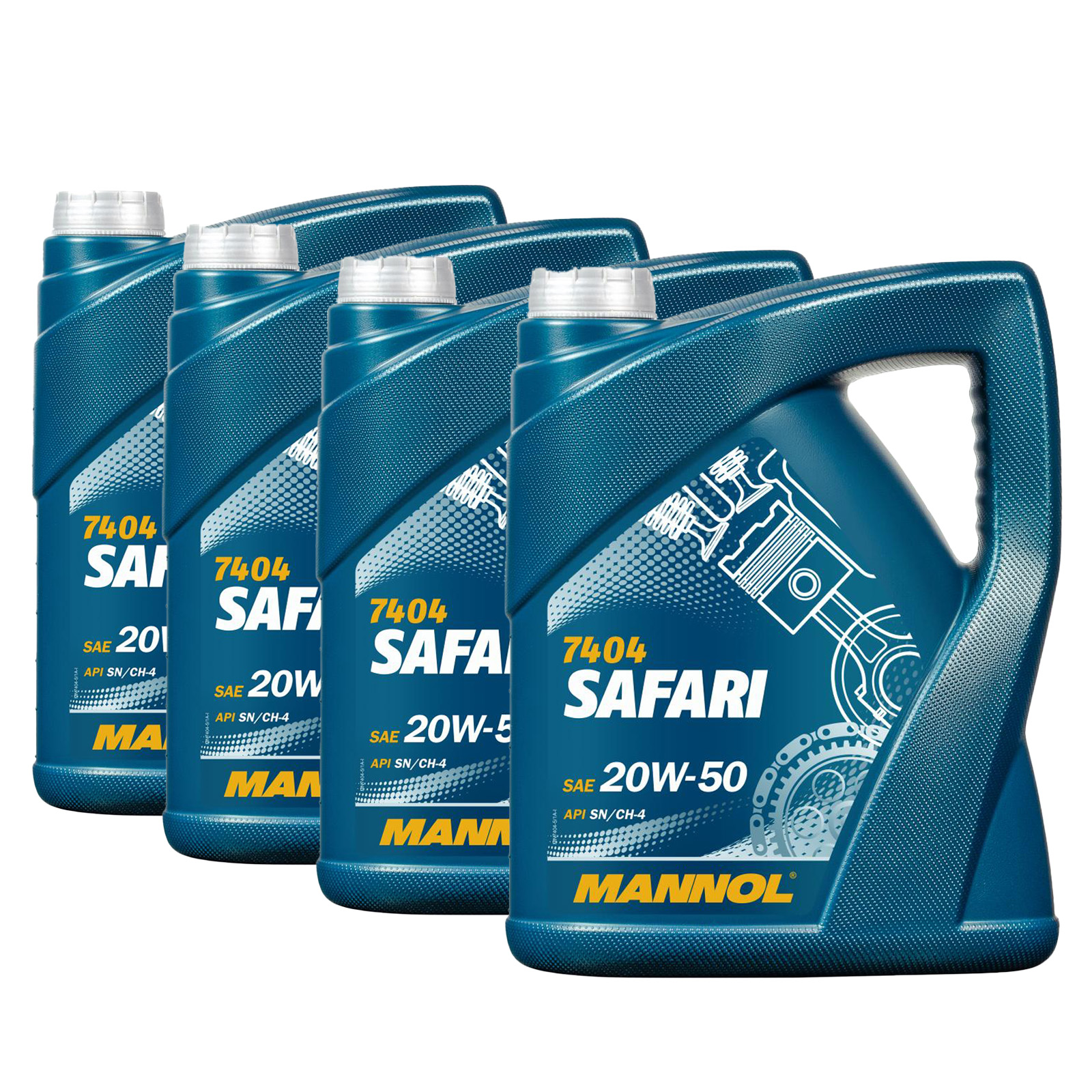 20 Liter (4x5) MANNOL Safari 20W-50 API SN CH-4 Motoröl 20W50 4036021506159