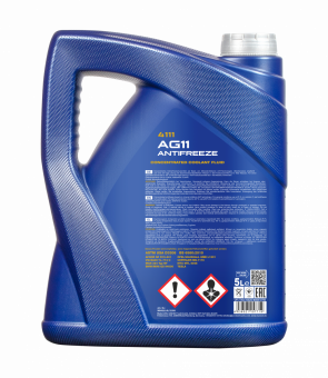5 Liter MANNOL Longterm Antifreeze AG11 Kühlerfrostschutz Konzentrat blau G11