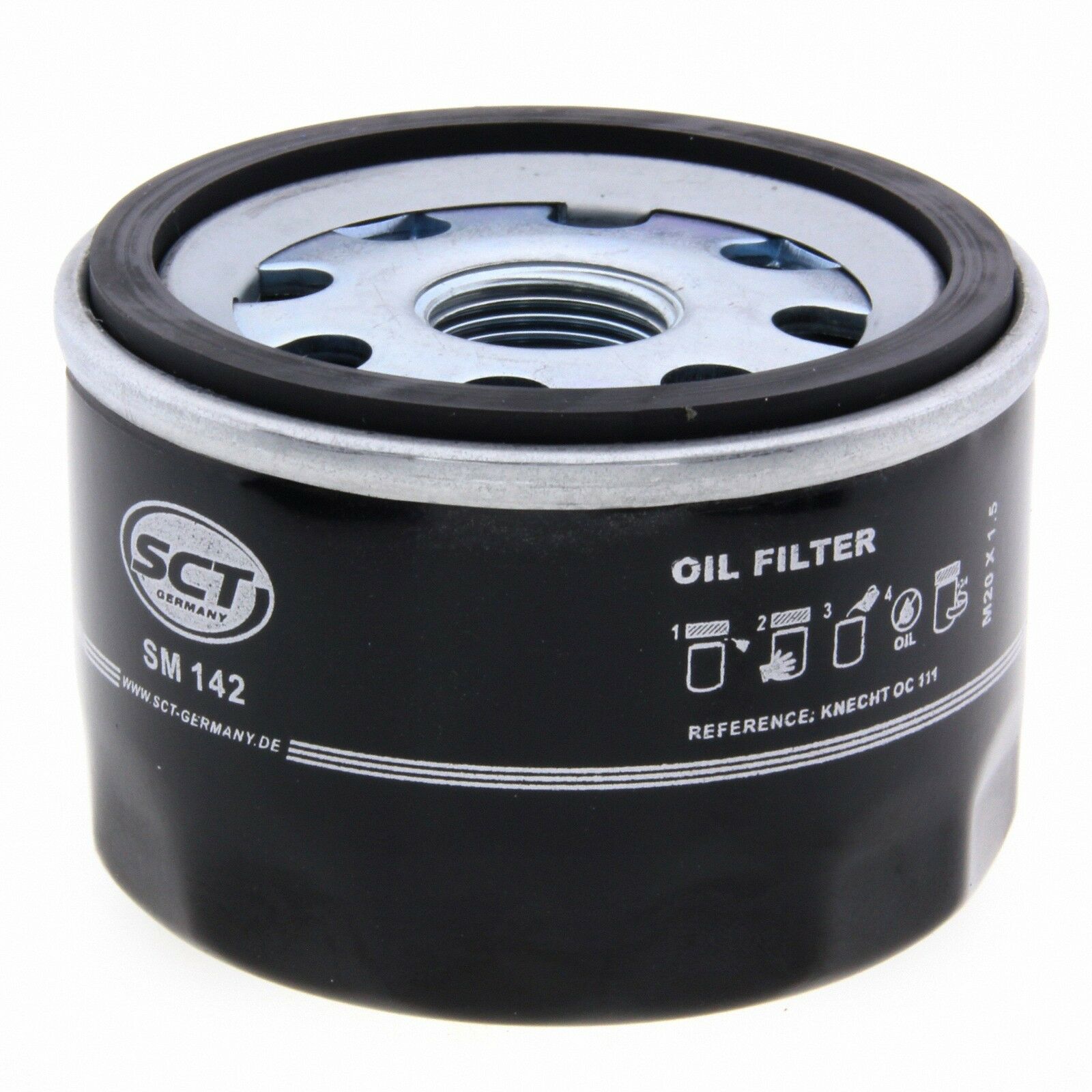 SCT Ölfilter SM142 Filter Motorfilter Anschraubfilter passend für Alfa Romeo Dacia Nissan Opel Renault Jeep