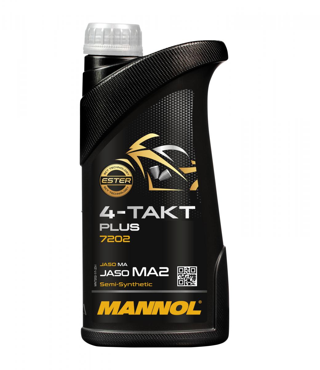 1 Liter MANNOL 4-Takt Plus 10W-40 7202 API SL JASO MA/MA2 Motoröl Motorradöl 