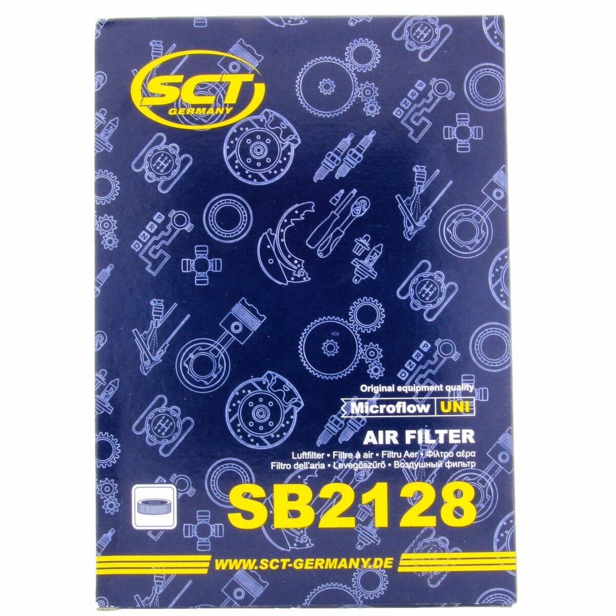 SCT Luftfilter SB2128 Motorfilter Servicefilter Ersatzfilter passend für Ford Courier