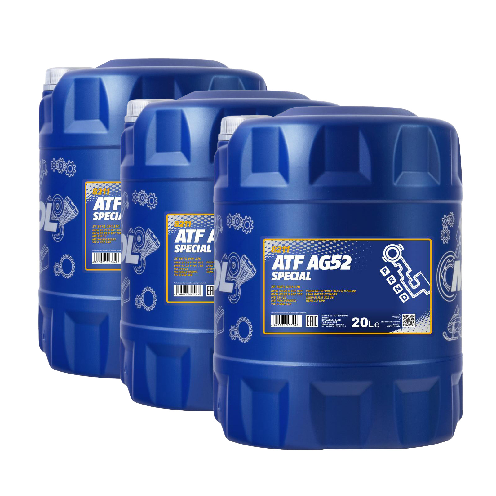 60 Liter MANNOL ATF AG52 Automatic Special Getriebe”l Automatikgetriebe