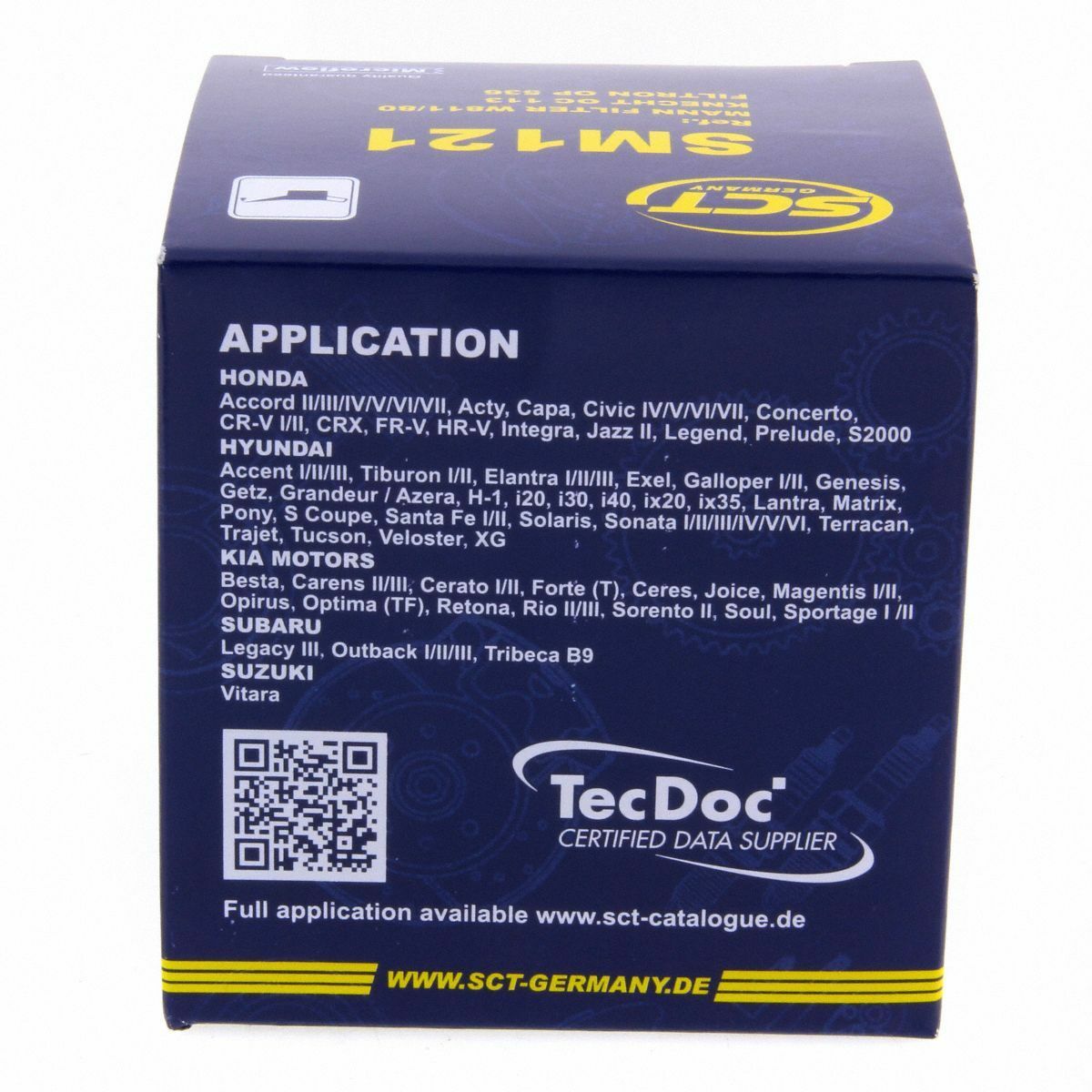 SCT Ölfilter SM121 Filter Motorfilter Servicefilter Anschraubfilter Ford Hyundai Isuzu KIA