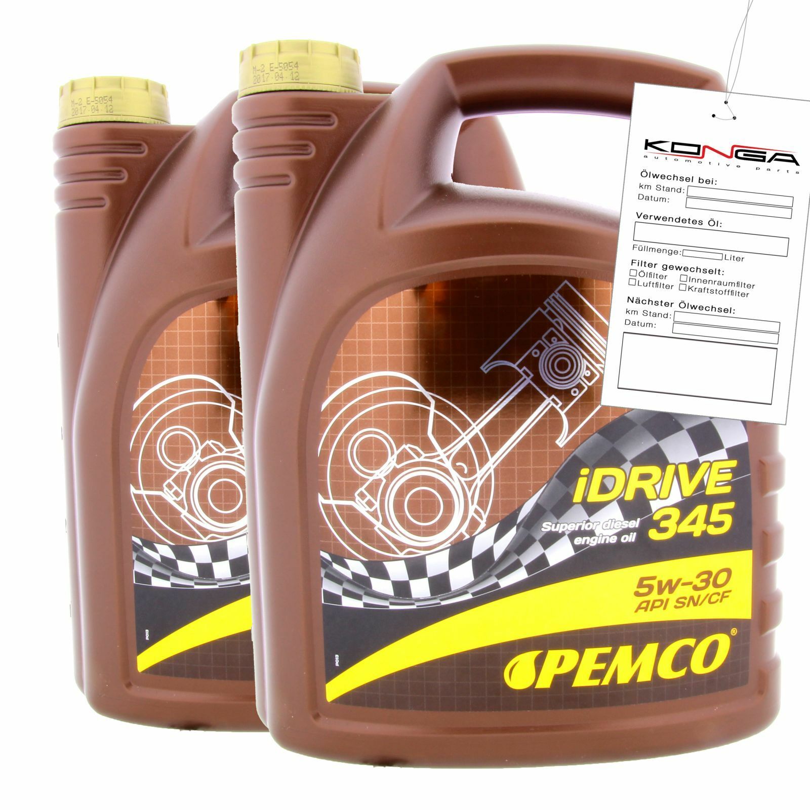 10 Liter PEMCO SAE 5W-30 SN CH-4 iDrive 345 Motoröl Motorenöl Schmierung