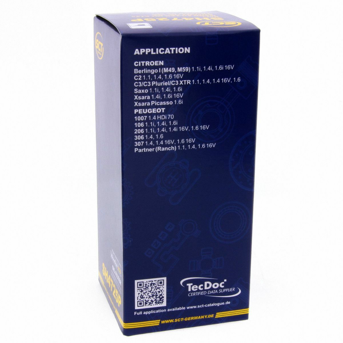 SCT Ölfilter SH4725P Filter Motorfilter Servicefilter Patronenfilter passend für Citroën Peugeot