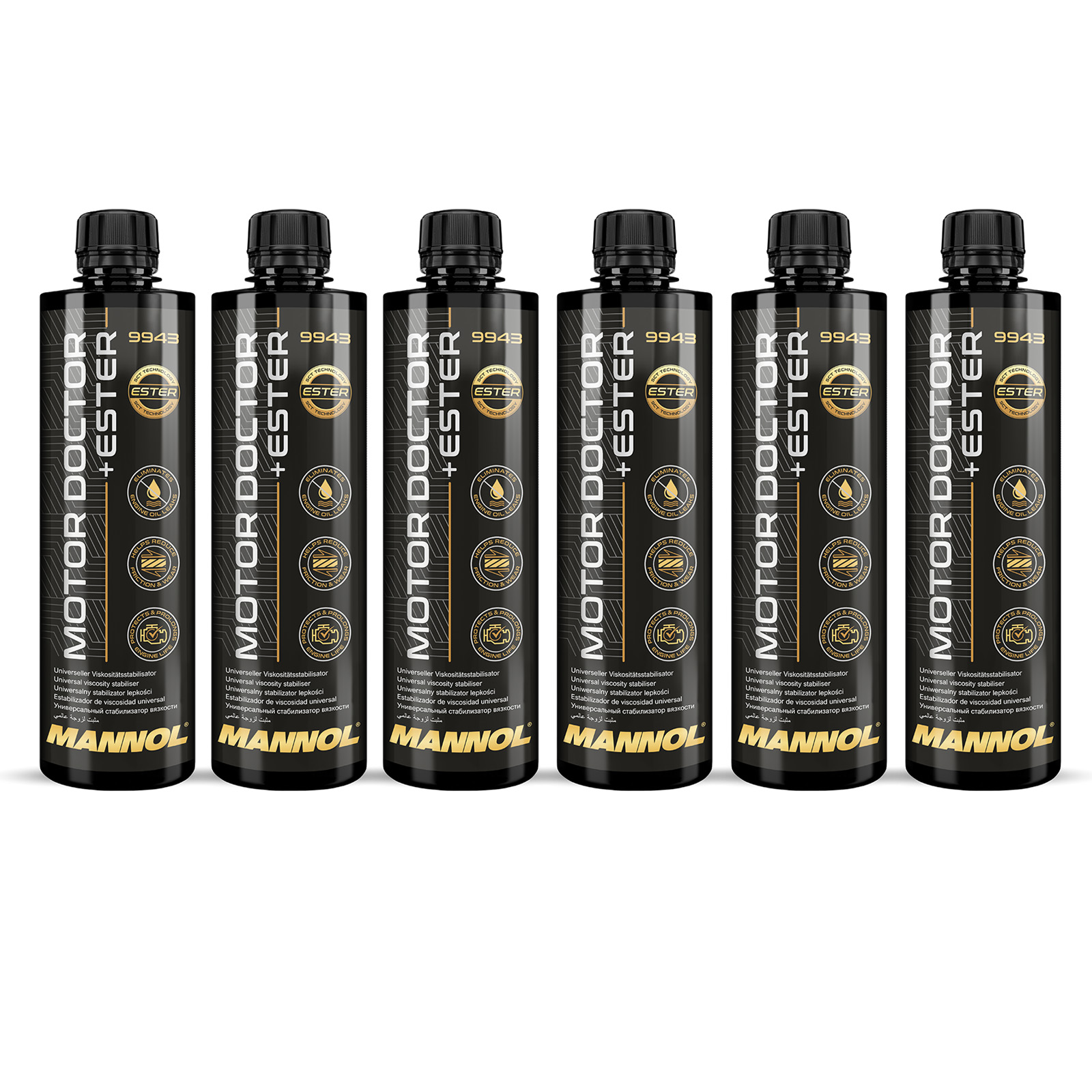 6x MANNOL 0,45 Liter Motor Doctor + Ester Motorenschutzmittel MN9943-045PET 6x MANNOL 0,45 Liter Motor Doctor + Ester Motorenschutzmittel MN9943-045PET