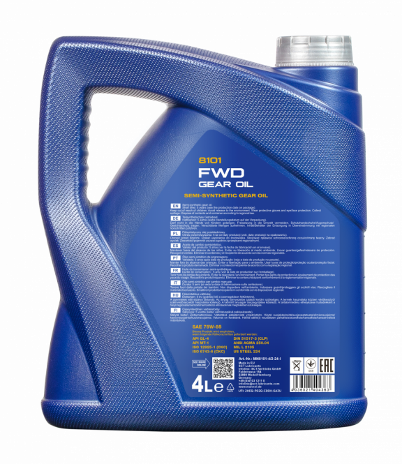 8 Liter (2x4) MANNOL FWD Getriebeöl 75W-85 API GL 4 75W85 Getriebe Öl