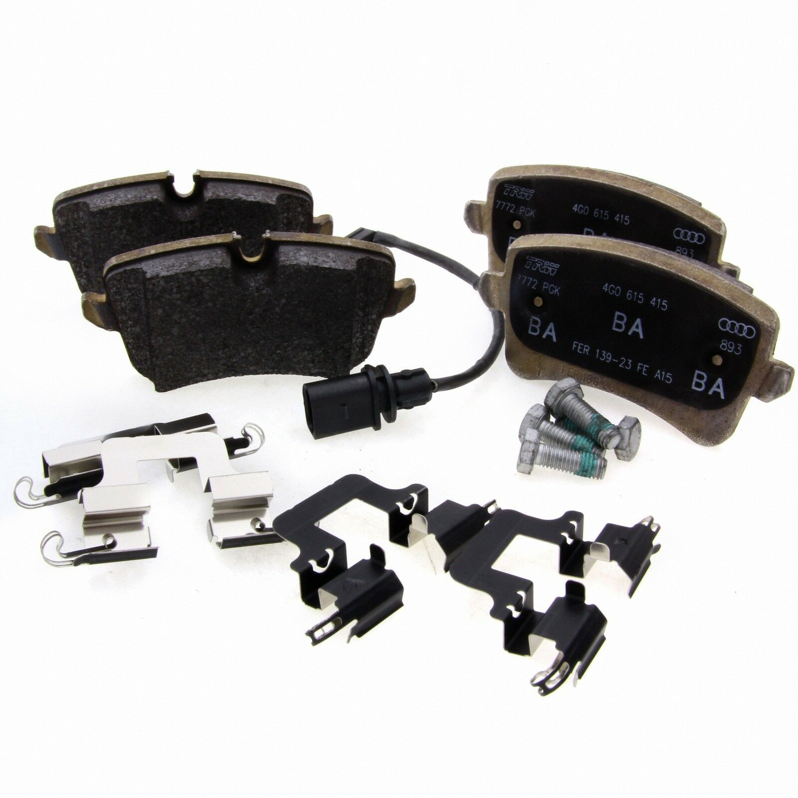 TRW Bremsbeläge Bremsklötzer 4G698451 Satz hinen Bremsbelegsatz passend für Audi