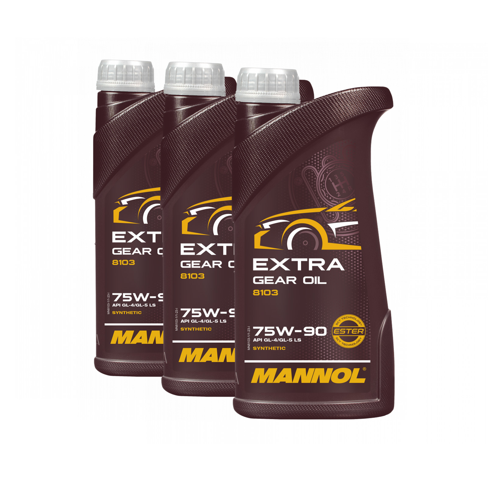 3 Liter (3x1) MANNOL Extra Getriebeöl 75W-90 API GL-4/GL-5 LS MN8103 3 Liter (3x1) MANNOL Extra Getriebeöl 75W-90 API GL-4/GL-5 LS MN8103