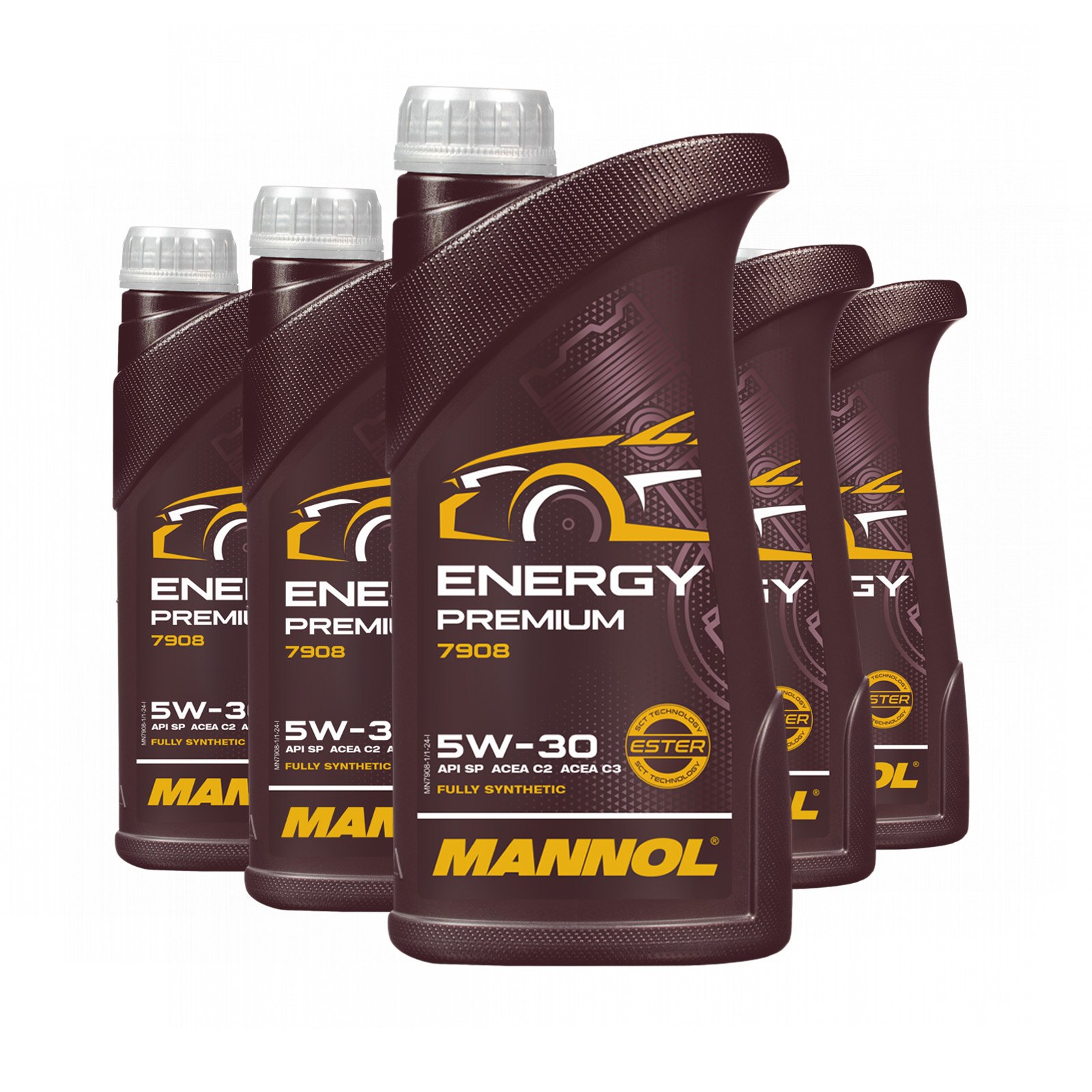 5 Liter (5x1) MANNOL Energy Premium 7908 5W-30 Motoröl API SP
