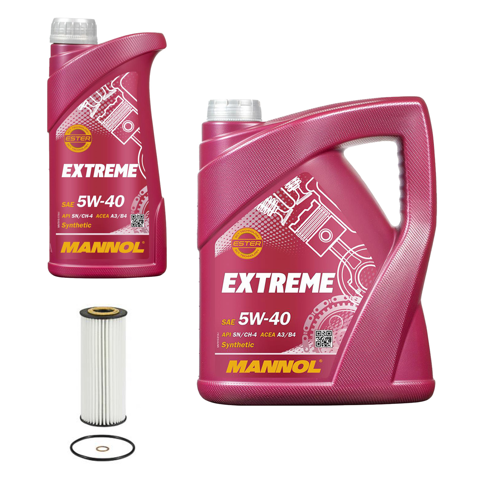 Inspektionskit MANNOL Extreme 5W-40 für Fiat Croma 2.4 D Multijet