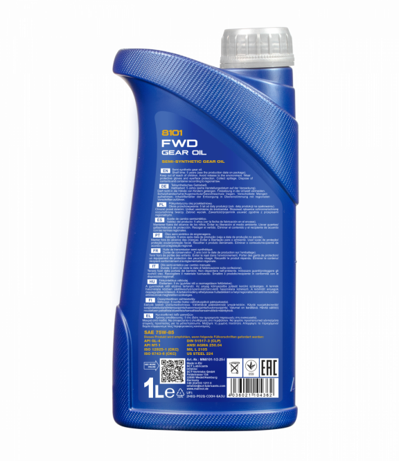 3 Liter (3x1)MANNOL 8101 FWD Getriebeöl 75W-85 API GL 4 75W85 3 Liter (3x1)MANNOL 8101 FWD Getriebeöl 75W-85 API GL 4 75W85
